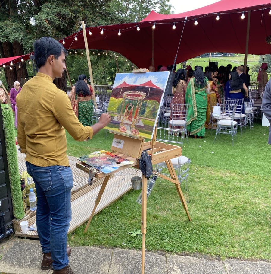 hirvi-nish-wedding-painting-work-i-progress
